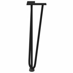 Berkfield Hairpin Legs For Coffee Table 4 Pcs Black 42 Cm Solid Steel - thumbnail 5