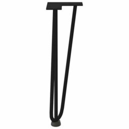 Berkfield Hairpin Legs For Coffee Table 4 Pcs Black 42 Cm Solid Steel - thumbnail 6