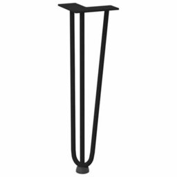 Berkfield Hairpin Legs For Coffee Table 4 Pcs Black 42 Cm Solid Steel - thumbnail 4