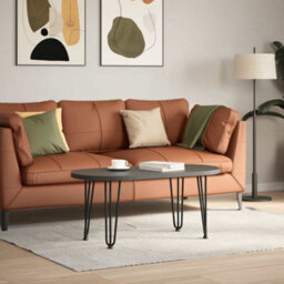 Berkfield Hairpin Legs For Coffee Table 4 Pcs Black 42 Cm Solid Steel - thumbnail 3
