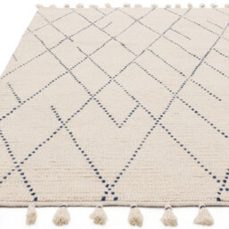 Cream Kilim , Modern , Wool Geometric Easy To Clean Rug For Living Room, Bedroom - 160Cm X 230Cm - thumbnail 3