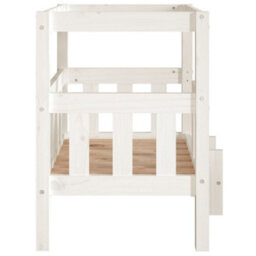 Berkfield Dog Bed White 65.5X43X70 Cm Solid Wood Pine - thumbnail 6