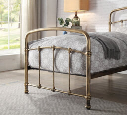 Flintshire Furniture Mostyn Single 3Ft Antique Bronze Metal Bed Frame - thumbnail 3
