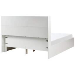 Beliani Bed With Storage Drawers Tarare 180 X 200 Cm (Eu Super King) White - thumbnail 6