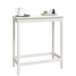 Walplus Bar Table White 100X50X110 Cm Solid Wood Pine - thumbnail 4