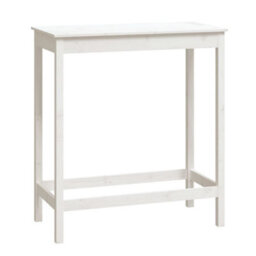Walplus Bar Table White 100X50X110 Cm Solid Wood Pine - thumbnail 2