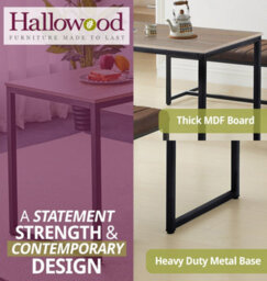 Hallowood Furniture Kempley Fixed Top Dining Table (120 X 60 Cm) - thumbnail 5