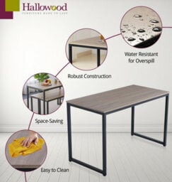 Hallowood Furniture Kempley Fixed Top Dining Table (120 X 60 Cm) - thumbnail 4