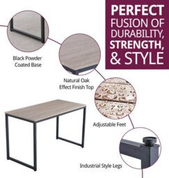 Hallowood Furniture Kempley Fixed Top Dining Table (120 X 60 Cm) - thumbnail 2