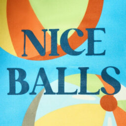 Ohs Nice Balls Slogan Beach Towel Bath Travel Quick Dry Microfibre Absorbent - thumbnail 6