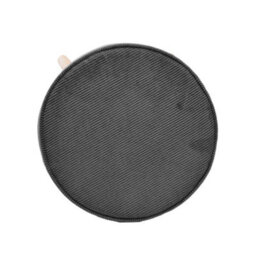 Living And Home Grey Corduroy Round Dressing Table Stool Footstool Dia 350 X H 430 mm - thumbnail 4