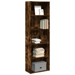 Berkfield Versatile Bookcase Smoked Oak 60X30X189 Cm Engineered Wood - thumbnail 2
