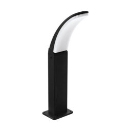 Weatherproof Ip44 Outdoor Pedestal Light In Black Aluminium With Built-In 11W Led - thumbnail 1