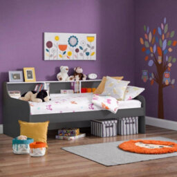 Grace Grey Wooden Day Bed Frame Only - 3Ft Single
