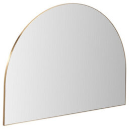 Pacific Lifestyle Arch Wall Mirror Gold Metal Slim Frame 120X90Cm Industrial Minimalist - thumbnail 6