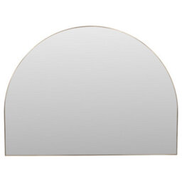 Pacific Lifestyle Arch Wall Mirror Gold Metal Slim Frame 120X90Cm Industrial Minimalist - thumbnail 2