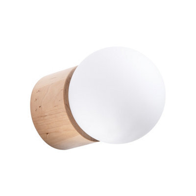 Sollux Lighting Boomo Wood Natural 1 Lights Modern Wall Light - image 1
