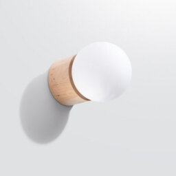 Sollux Lighting Boomo Wood Natural 1 Lights Modern Wall Light - thumbnail 2