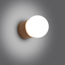 Sollux Lighting Boomo Wood Natural 1 Lights Modern Wall Light - thumbnail 3