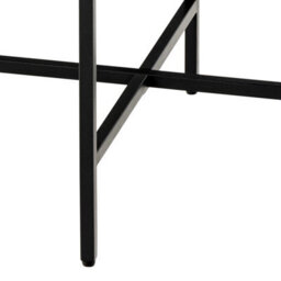 Wyld Haus Odense Round Side Table, Black Izmir Resin Top, Hairpin Metal Legs - thumbnail 5