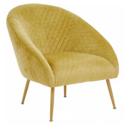 Orsina Gold Occasional Chair, Luxury Gold Velvet Occasional Chair, Comfortable, Stylish, And Functional Gold Chair - thumbnail 2