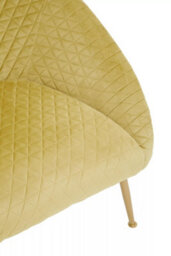 Orsina Gold Occasional Chair, Luxury Gold Velvet Occasional Chair, Comfortable, Stylish, And Functional Gold Chair - thumbnail 6
