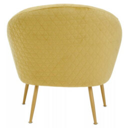 Orsina Gold Occasional Chair, Luxury Gold Velvet Occasional Chair, Comfortable, Stylish, And Functional Gold Chair - thumbnail 4
