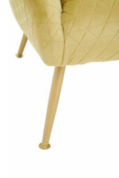 Orsina Gold Occasional Chair, Luxury Gold Velvet Occasional Chair, Comfortable, Stylish, And Functional Gold Chair - thumbnail 7