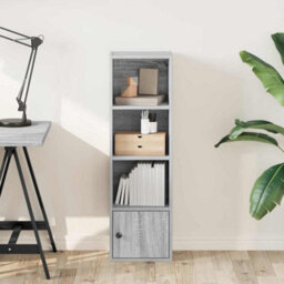 Berkfield Bookcase Grey Sonoma 31X24X102 Cm Engineered Wood - thumbnail 3