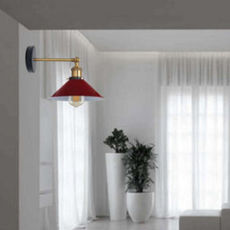 " Industrial Metal Wall Lights Indoor Wall Sconce Lighting Wall Lamp Fixture Burgundy" - thumbnail 3