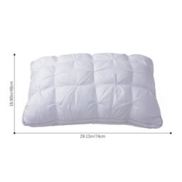 Living And Home High Quality Comfortable And Neck Support White Ultra Soft Pillow Insert Without Cover 74Cm W X 48Cm D - thumbnail 7