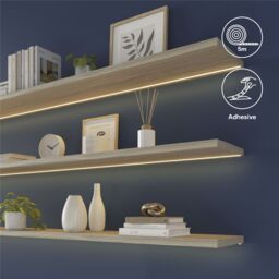 GoodHome Cacella Mains-Powered (Plug-In) Led Warm White Strip Light Ip20 2000Lm 2700K (L)5M - thumbnail 7