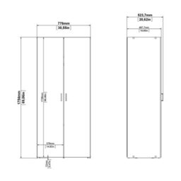 Wyld Haus Munich White 2-Door Wooden Wardrobe With 3 Shelves - thumbnail 9