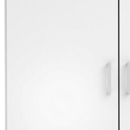 Wyld Haus Munich White 2-Door Wooden Wardrobe With 3 Shelves - thumbnail 6
