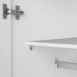 Wyld Haus Munich White 2-Door Wooden Wardrobe With 3 Shelves - thumbnail 7