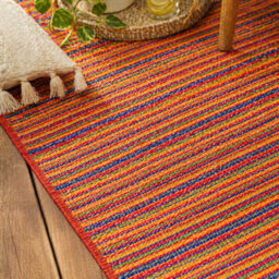 Green Decore 270 X 360 Cm Weaver Multi Red Reversible Plastic Camping, Picnic And Garden Outdoor Rug - thumbnail 6
