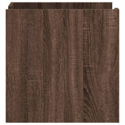 Berkfield Bedside Cabinet Brown Oak 45X50X50 Cm Engineered Wood - thumbnail 5