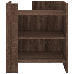Berkfield Bedside Cabinet Brown Oak 45X50X50 Cm Engineered Wood - thumbnail 4