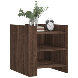 Berkfield Bedside Cabinet Brown Oak 45X50X50 Cm Engineered Wood - thumbnail 3
