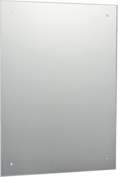 50 X 70Cm Rectangle Frameless Bathroom Mirror With Pre-Drilled Holes And Wall Hanging Fittings - thumbnail 1