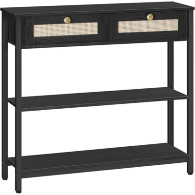 Console Hallway Sofa Side Table 80X25X75Cm Black - image 1
