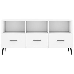 Walplus Tv Cabinet White 102X36X50 Cm Engineered Wood - thumbnail 5