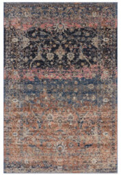 Traditional Multicoloured Persian Floral Geometric Easy To Clean Rug For Dining Room Bedroom & Living Room-155Cm X 230Cm - thumbnail 6