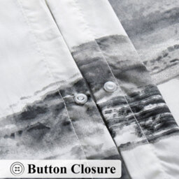 Aspire Homeware Printed Microfiber Duvet Cover Set, Grey Stripe Reversible, Super King, (L)220Cm X (W)260Cm - thumbnail 3