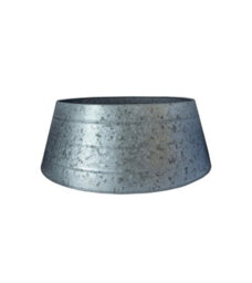 Ivyline Metal Christmas Tree Skirt Galvanised H26Cm W67Cm