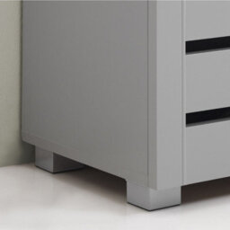 Timber Art Design 5 Tier Shoe Storage Cabinet 3 Door Cupboard Stand Rack Unit Grey - thumbnail 4
