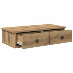 Walplus Wall Shelf With Drawers Artisian Oak 60X28X15 Cm Engineered Wood - thumbnail 7