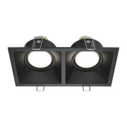 Luminosa Lighting Luminosa Dot Twin Recessed Downlight Black 2Xgu10 - thumbnail 1