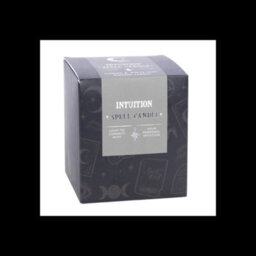 Intuition Jasmine & White Sage Scented Candle Grey Glass Spell Candle - thumbnail 5