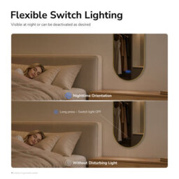 Emke Oval Led Bathroom Mirror 50 X 90Cm, Brushed Gold Aluminium Frame, 3 Colour Temperatures, Dimmable, Anti-Fog, Touch Control - thumbnail 4